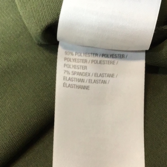 ⚜️ BELLE by Kim Gravel Green Knit Peasant Grommet Tie Long Sleeve Popover Tunic - Picture 5 of 7